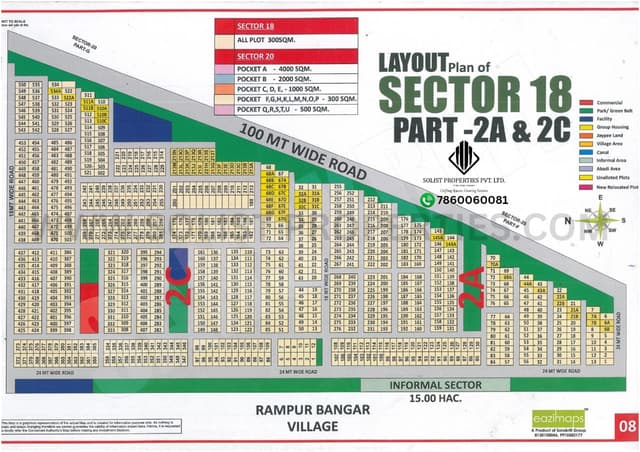 Sector 18 Part 2A & 2C Yamuna Expressway Maps