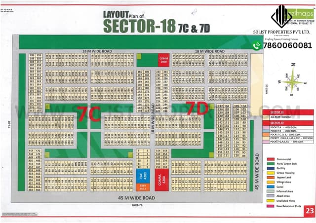 Sector 18 Part 7C & 7D Yamuna Expressway Maps