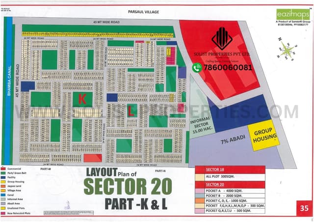 Sector 20 Part K & L Yamuna Expressway Maps